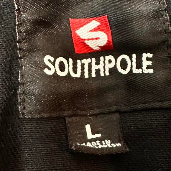 Men’s Vintage South Pole Black Size Large Denim Jacket - Picture 4 of 6